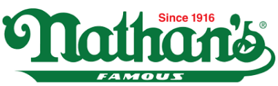 Nathans Famous logo on a white background